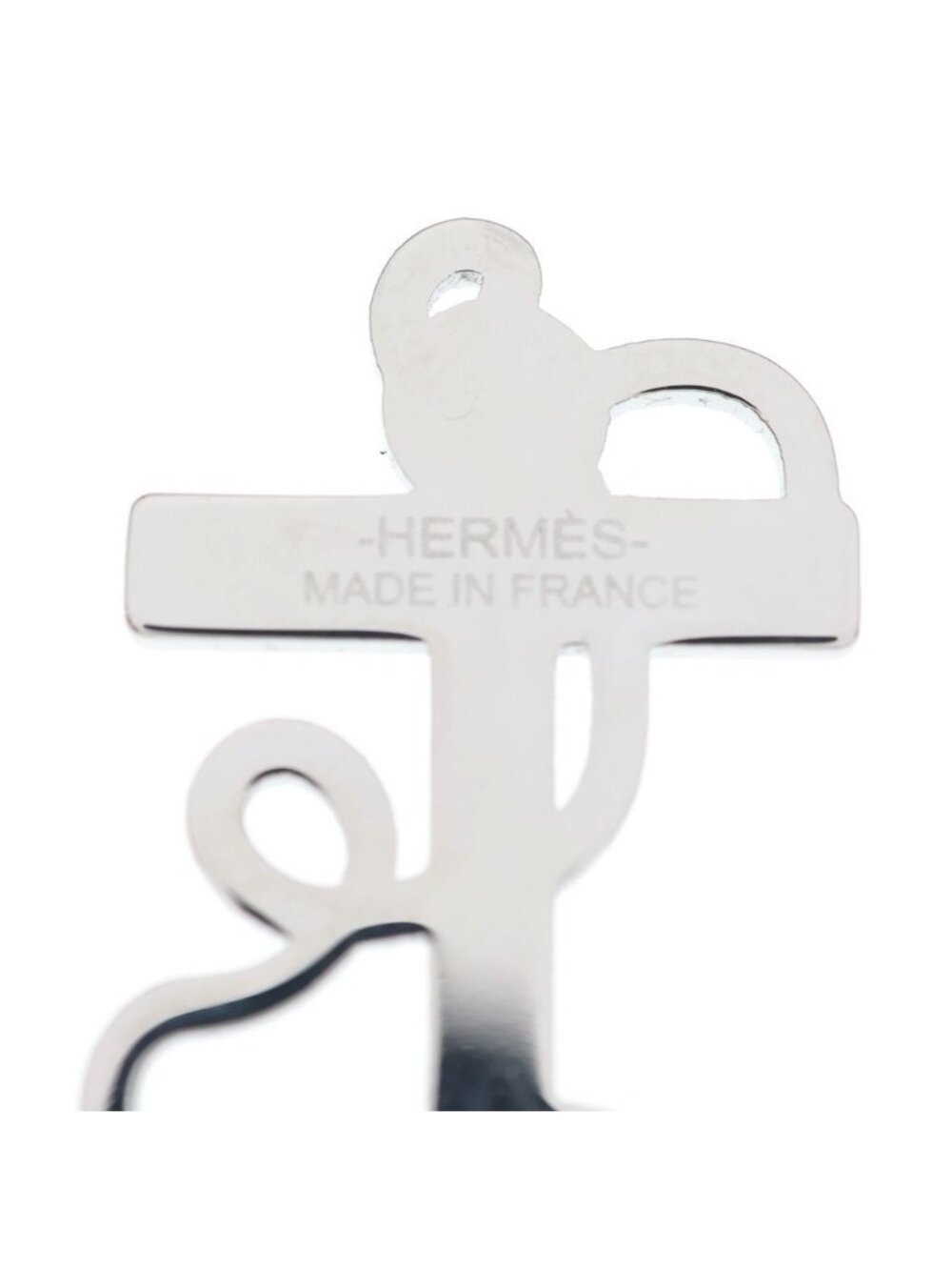 Hermes Scarf Ring Ankle Anchor Motif Silver - Picture 5 of 6